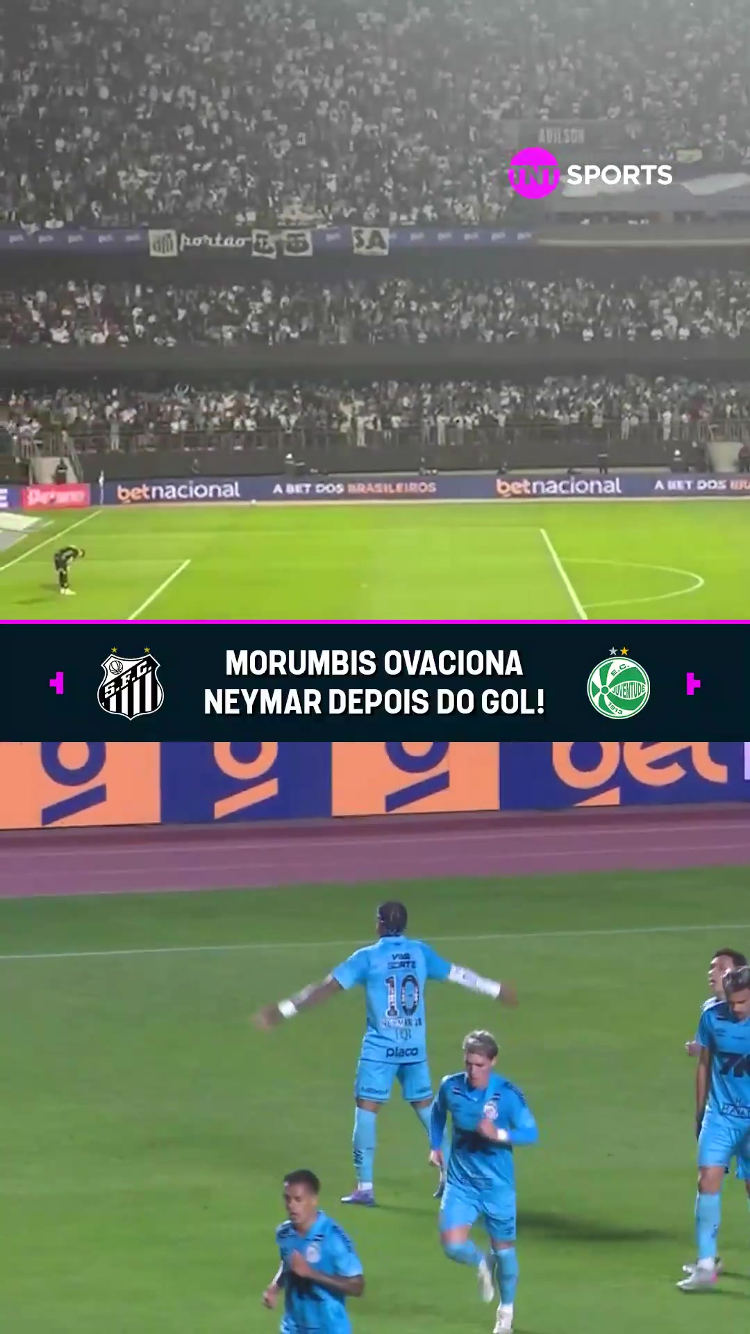 内马尔梅开二度整个球场都在高呼内马尔的名字