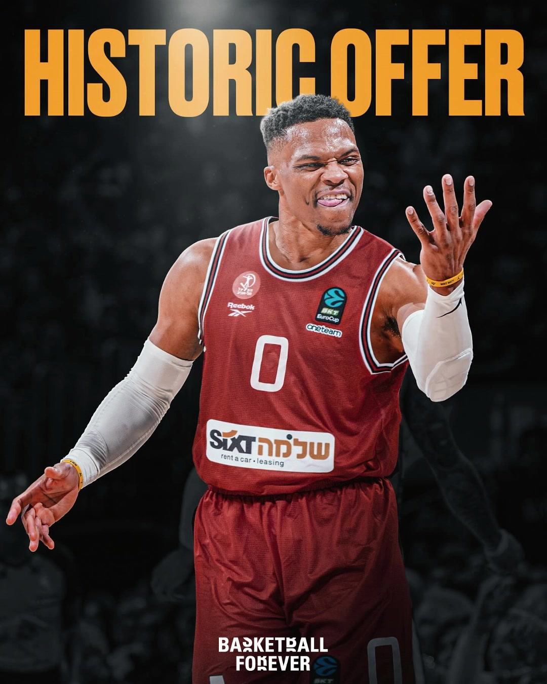 美媒欧洲球队计划向威少提供一份欧篮史上前所未有的薪水