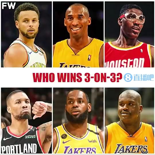 詹科各带一队打3v3哪边会赢