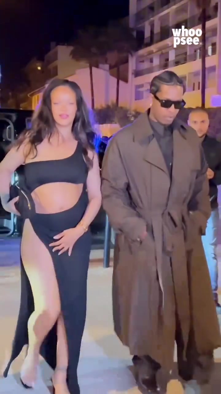 蕾哈娜挺着大肚子在戛纳海边 曾霸气直言劳子就喜欢詹姆斯