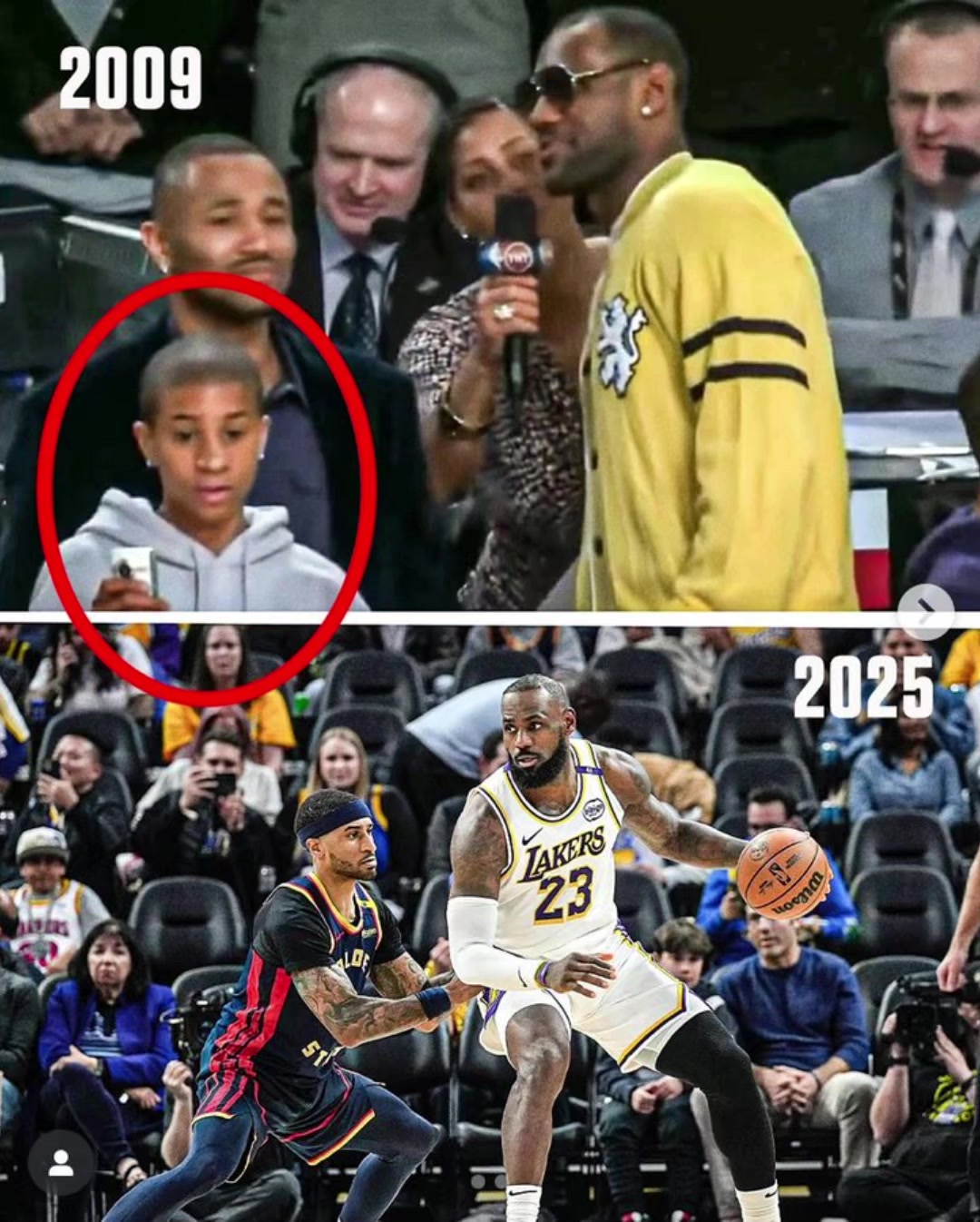 漫长的生涯詹姆斯年轻时身边的小朋友如今都变成了对手