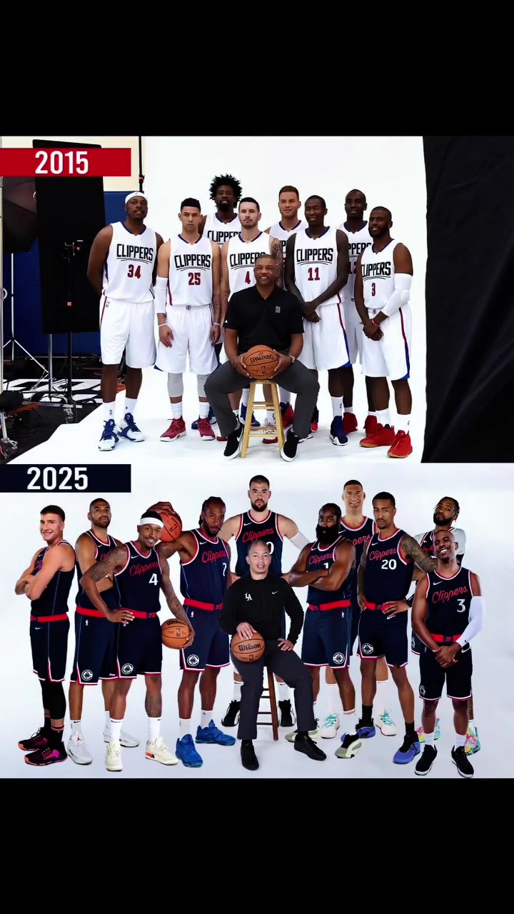 15年和25年的快船阵容对比哪一年得阵容更行