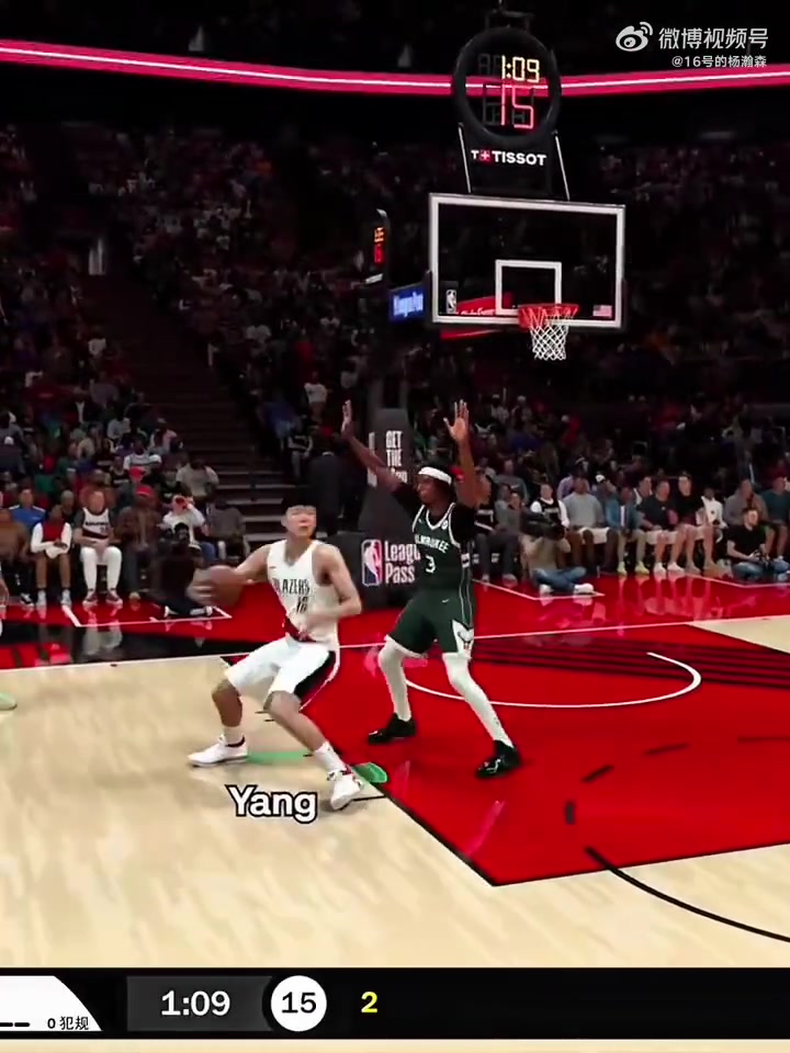 骚操作太多网友2K模拟五年后的杨瀚森是这样打球的