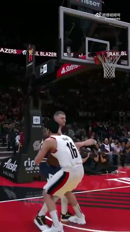 明天就将面对约老师了网友此前用2K操作杨瀚森打爆约基奇