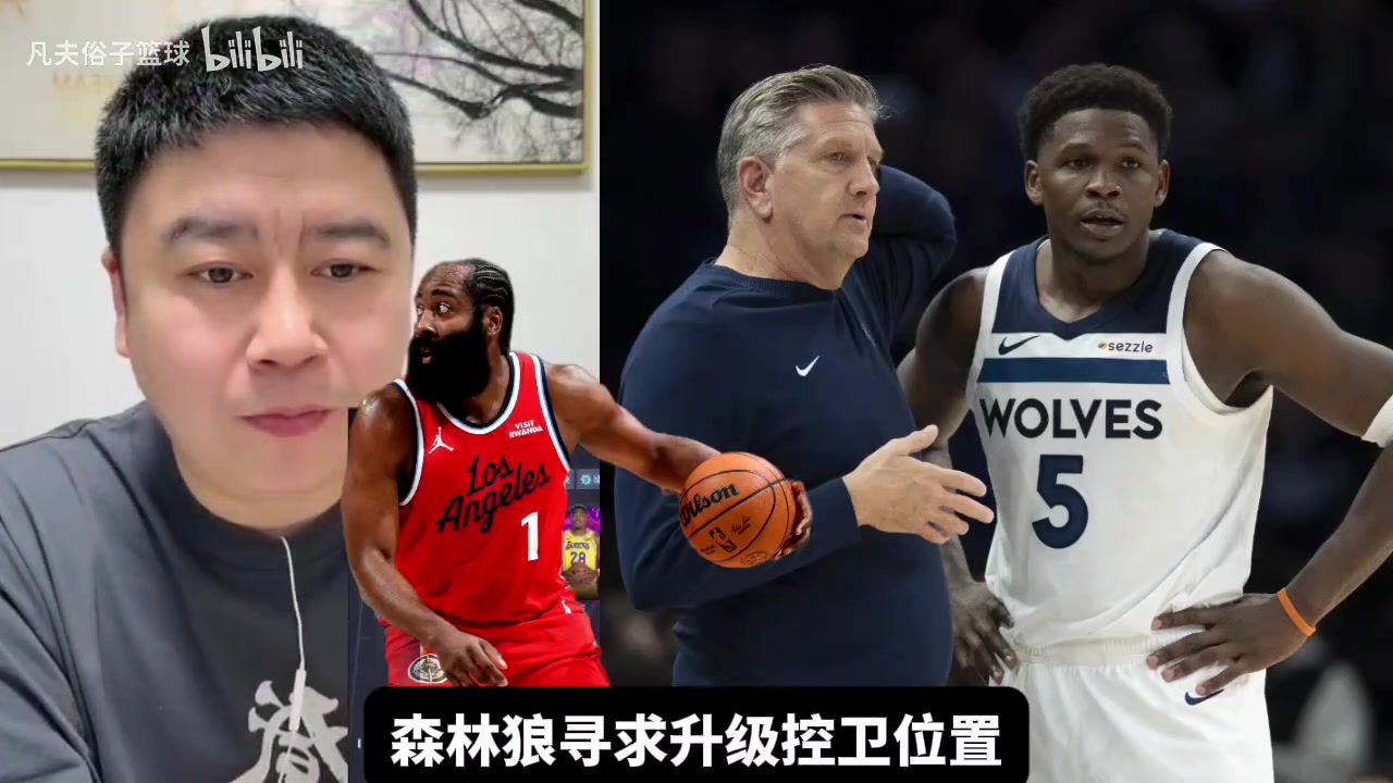 大史森林狼缺控卫哈登太适配了啊莫兰特他把握不住