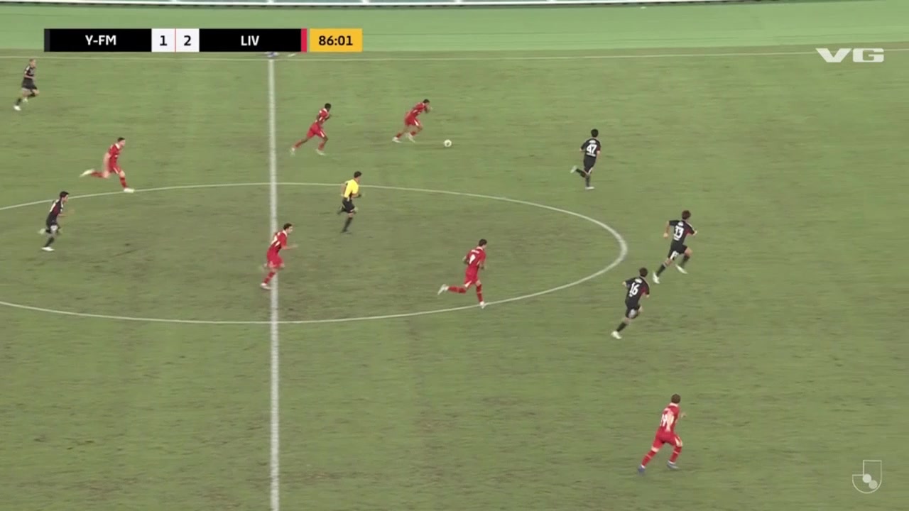 满满的天赋16岁恩古莫哈奔袭一条龙建功利物浦3-1领先