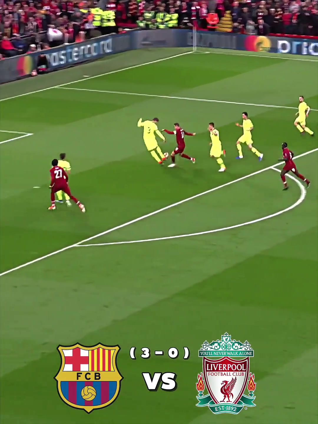 欧冠最疯狂的逆转之一这一晚利物浦让巴萨梦碎安菲尔德