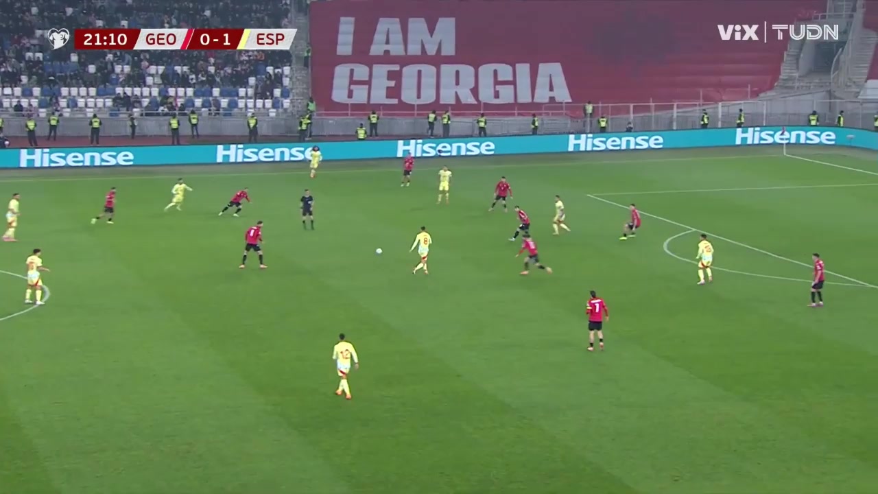 西班牙再下一城法比安妙传苏比门迪领球挑射破门