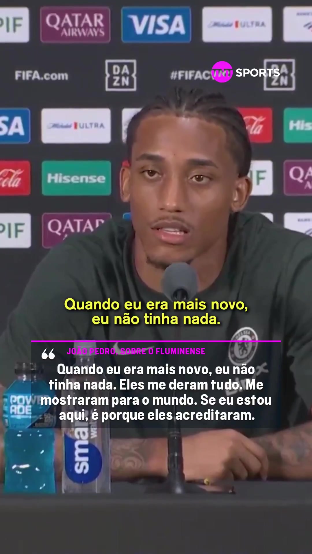 若昂-佩德罗对老东家表达感激我能在这里是因为他们相信我