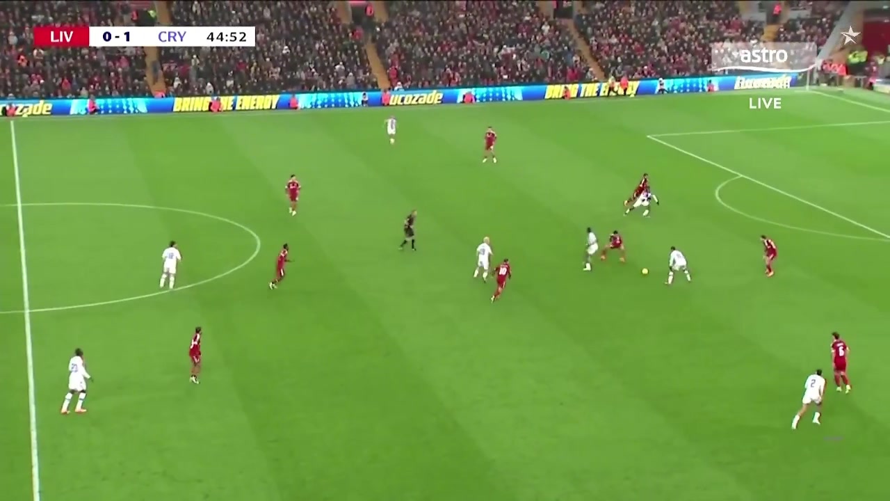 0-2落后水晶宫行云流水配合打穿利物浦防线萨尔梅开二度