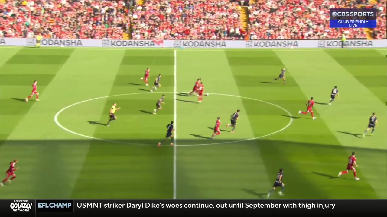 利物浦天才16岁小将恩古莫哈中场一条龙世界波破门